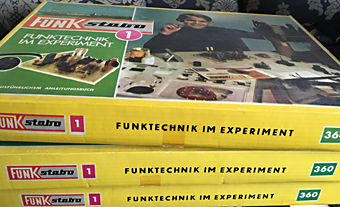 3x Funktechnik in Experiment nr. 360,FunkStabo 1963,Toys/Puzzel-Bordspel