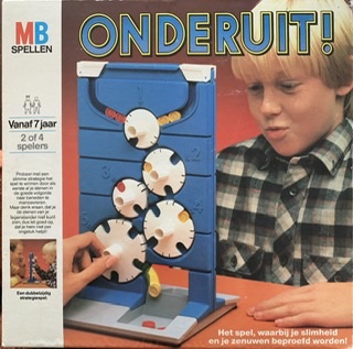 Onderuit,MB spellen jaren 80,Toys/Puzzel-Bordspel
